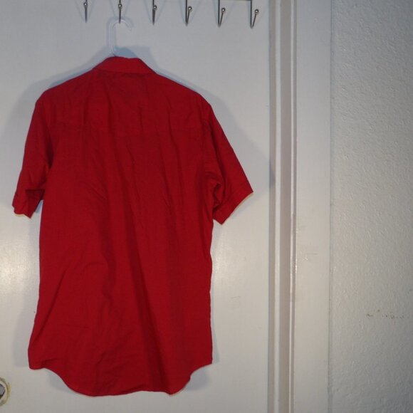 Ely Cattleman Short Sleeve Pearl Snap Western Rodeo Shirt Sz LT Tall Man - Picture 5 of 5